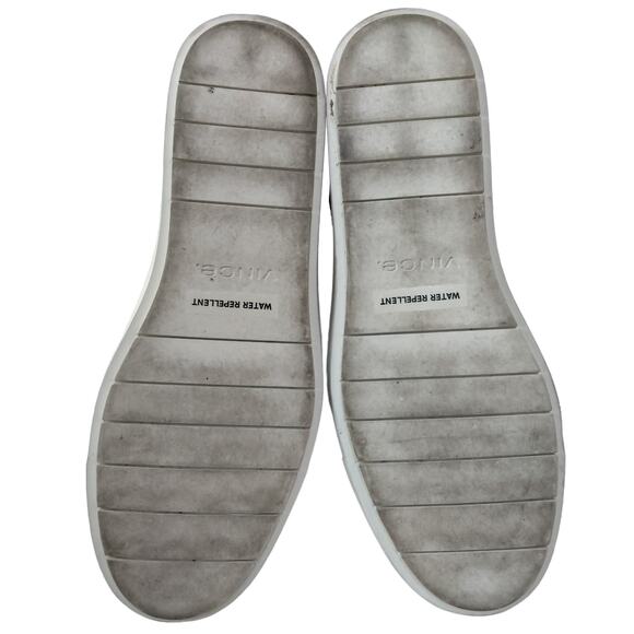 Vince Sz 7 Newlyn Black Suede Hidden Wedge Platform High Top Sneaker Bootie - Picture 7 of 10